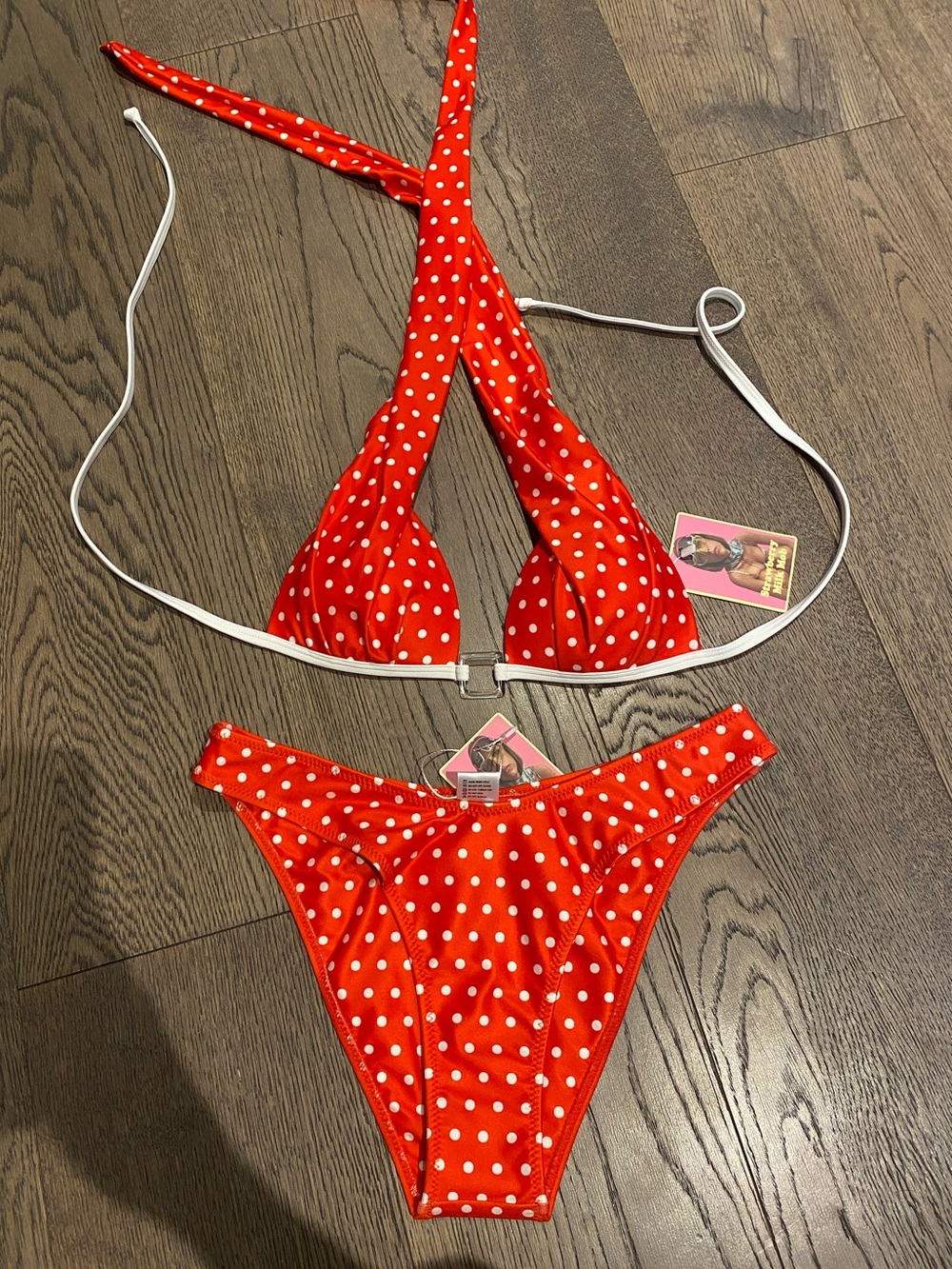 NWT Red Polka Dot Swim Bikini - Strawberry Milk Mob